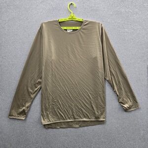 Milliken Men Shirt XL Tan Undershirt Cold Weather Gen III Thermal Long Sleeve